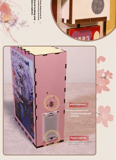 Modelo 3D Estereoscópico Libro Armable Adorno Pueblo Sakura - Image 13