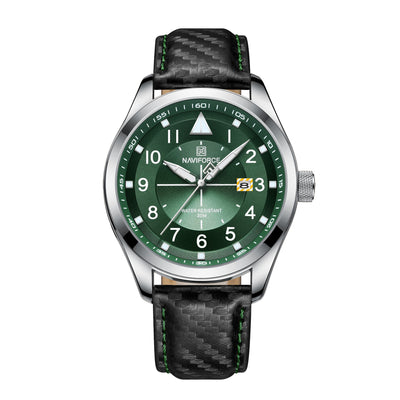 Reloj de Pulsera con Calendario Semanal, Hebilla de Cuero y Cristal Mineral - Image 13