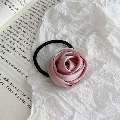 Banda Elástica para Cabello con Diseño Floral Rosa - Image 10