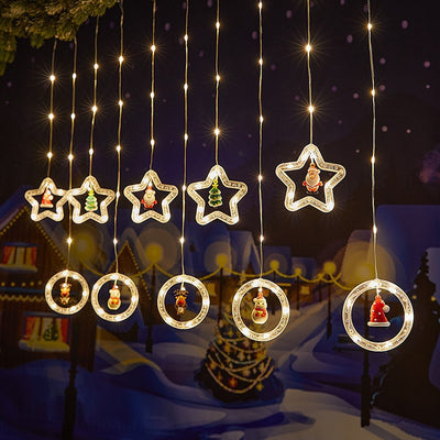 Cadena de Luces Navideñas para Cortinas - Image 19