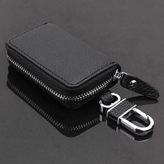 Estuche para Llaves de Cuero Litchi Premium