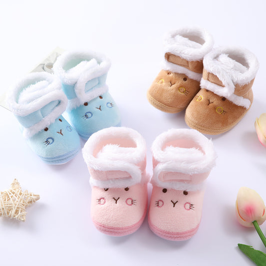 Zapatillas Suaves de Algodón para Bebés y Niñas - Suela Flexible - Image 2