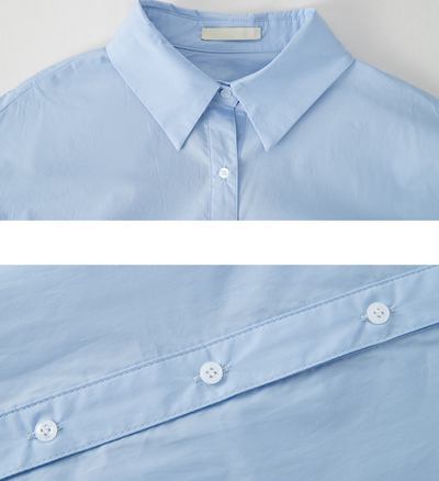 Abrigo Camisa Suelta de Manga Larga - Image 15
