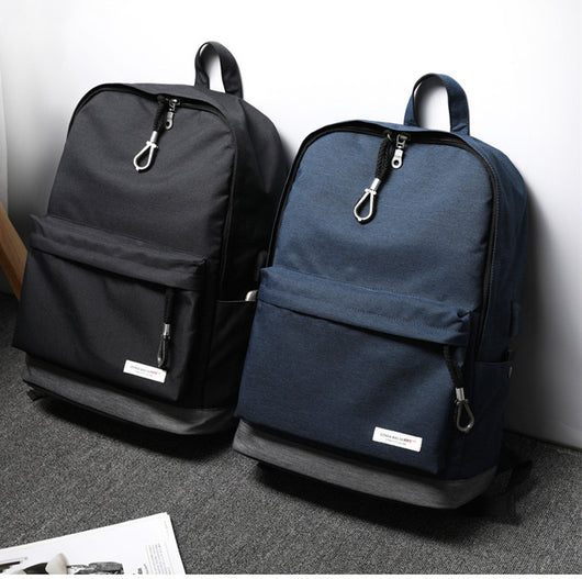 Mochila de Viaje Casual Coreana de Lona para Hombre - Image 10