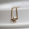 18K Pure Dorado Ring Diamond Chain Ring Yellow