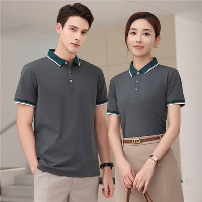 Polo Elástico de Algodón con Combinación de Colores - Image 3