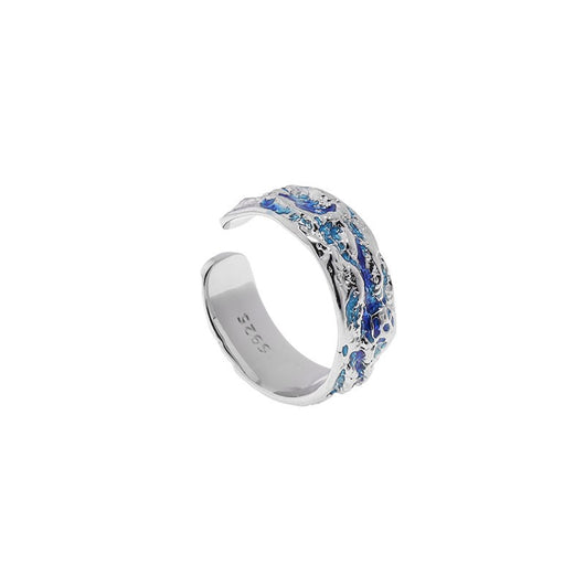 Anillo de Plata Esterlina Glaciar Azul - Image 9