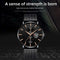 Reloj de Hombre Elegante con Malla Chapada al Vacío