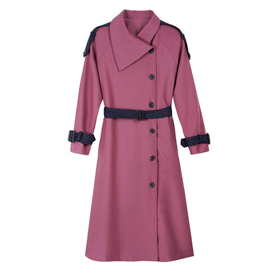 Abrigo Elegante Hasta la Rodilla Estilo Coreano Primavera Otoño - Image 11