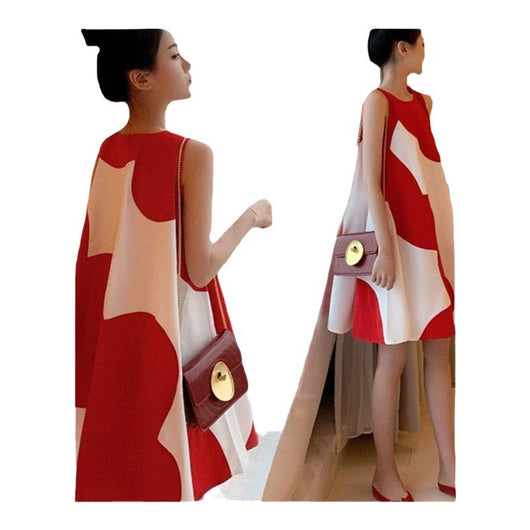 Vestido Talla Grande Sin Mangas Midi para Mujer - Image 5