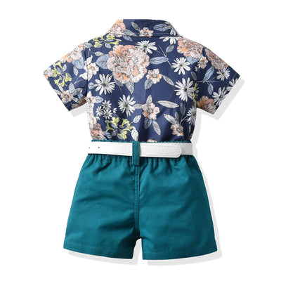 Conjunto Infantil: Pantalón Corto Casual con Cinturón - Image 2