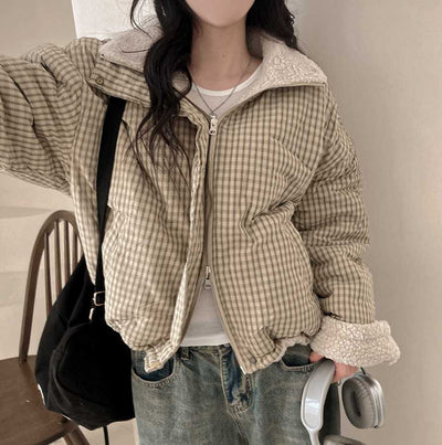 Abrigo Reversible de Algodón para Mujer - Doble Cara Cálido - Image 22