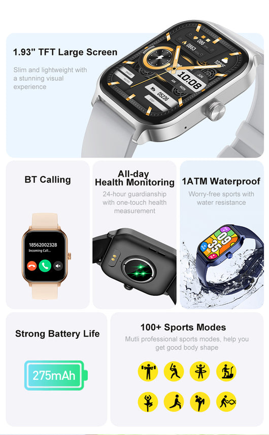 Reloj Inteligente con Llamadas Bluetooth y Monitoreo de Salud Integral - Image 12