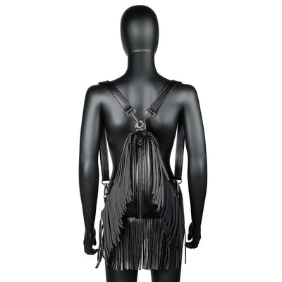 Mochila Elegante con Cartera Integrada y Detalles de Borlas - Image 7