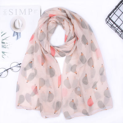 Pañuelo Parisino con Estampado de Erizos - Image 15