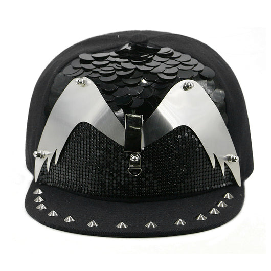 Gorra Harajuku Estilo Europeo Americano con Calavera y Remaches Cruzados - Image 27