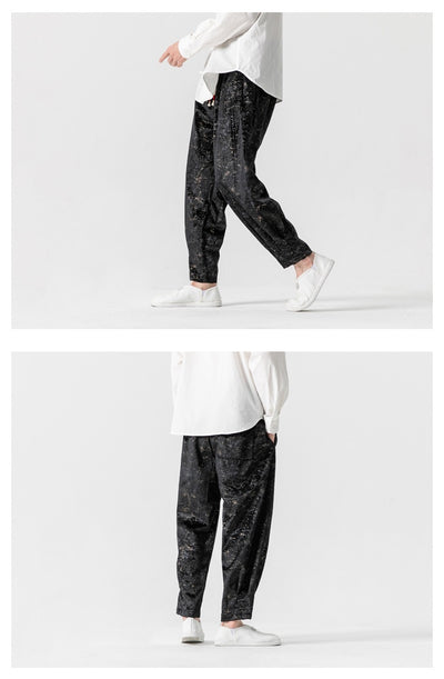 Pantalones de Chándal Gruesos Talla Grande Estilo Hanfu Mejorado - Image 9