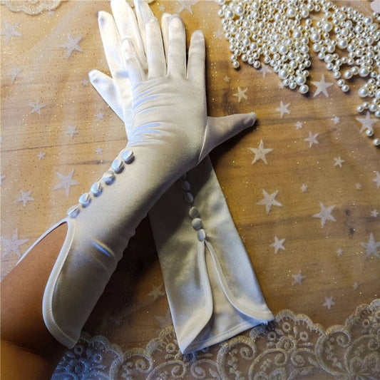Guantes de Satén para Novia - Colección Studio Fotográfico