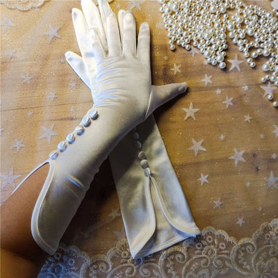Guantes de Satén para Novia - Colección Studio Fotográfico