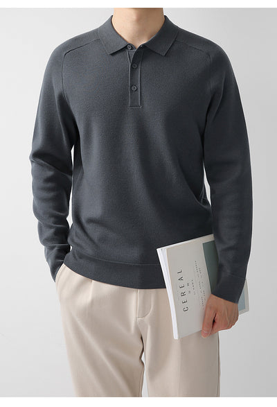Suéter de Punto Casual en Lana de Cordero - Diseño Liso y Moderno - Image 39