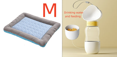 Colchoneta Refrescante para Perros y Gatos - Cama Fresca de Seda de Hielo Azul - Image 9
