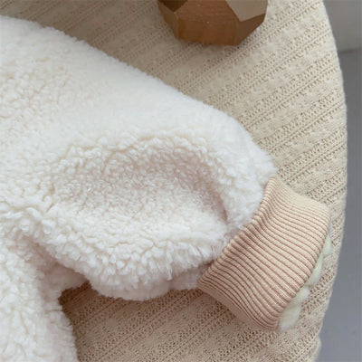 Abrigo Infantil Estilo Coreano Osito Adorable con Forro de Algodón Acolchado - Image 13