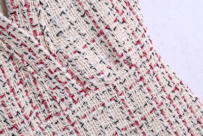 Vestido Patchwork Texturizado con Detalles Bordados para Mujer - Image 6