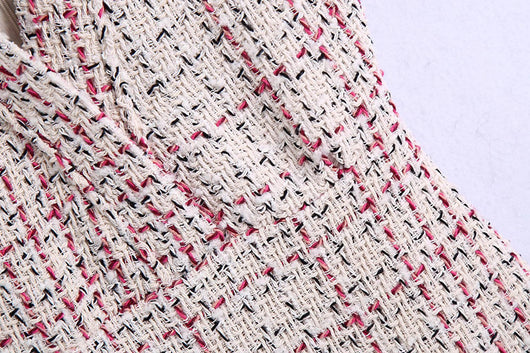 Vestido Patchwork Texturizado con Detalles Bordados para Mujer - Image 6