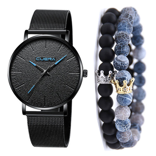 Juego de 3 Relojes de Pulsera Malla Metálica para Hombre - Estilo Ejecutivo - Image 15