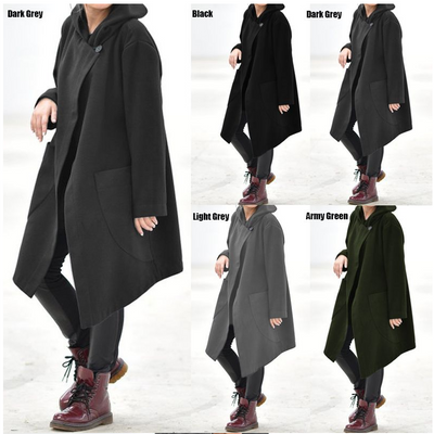 Sudadera Polar Suelta Larga con Protección al Viento para Mujer - Image 17