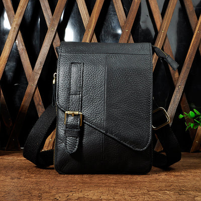 Bolsa de Cuero Premium Estilo Bandolera - Piel Vacuno Engrasada Primera Capa - Image 9