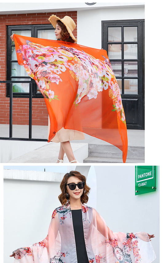Foulard Ligero Multiuso para Playa - Protección Solar y Estilo - Image 51