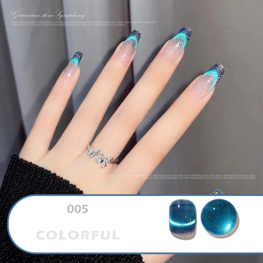 Esmalte de Uñas Whitening Cat Eye con Fototerapia Cristal Dinámico - Image 9