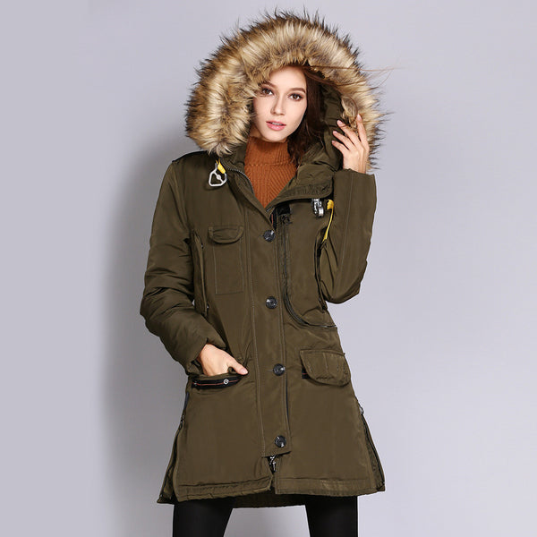 Chaqueta Acolchada Multibolsillos con Estilo Personalizado para Mujer