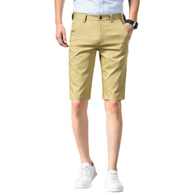 Pantalones Cortos de Algodón Ice Silk Rectos para Hombre - Image 11