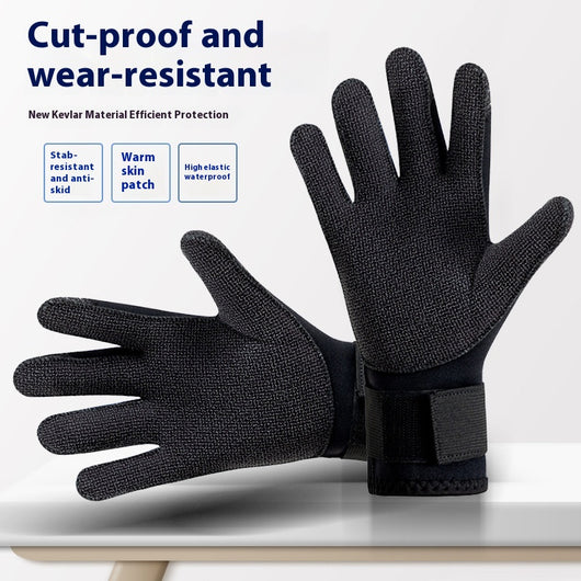 Guantes de Buceo 3.5mm con Recubrimiento Titanio - Resistentes, Cálidos y Antideslizantes