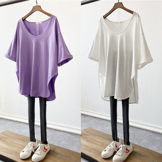 Blusa Escotada V Talla Grande - Diseño Elegante Cuello Bajo
