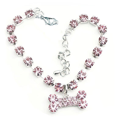 Collar Colgante Hueso con Brillantes - Image 9