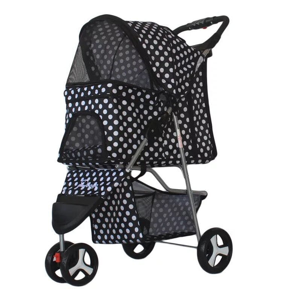 Carrito Plegable para Mascotas - Cómodo y Portátil para Perros y Gatos