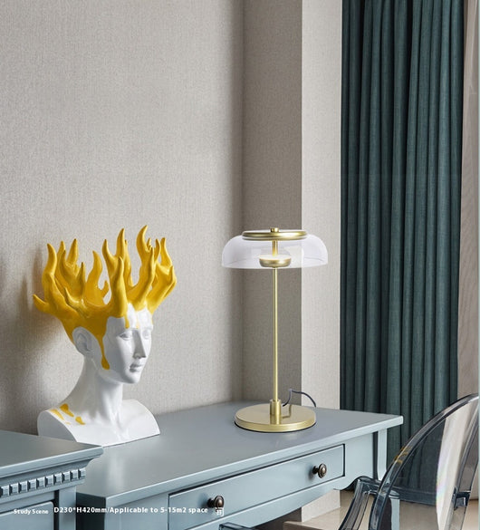 Lámpara LED de Escritorio Minimalista con Diseño en Vidrio - Image 15