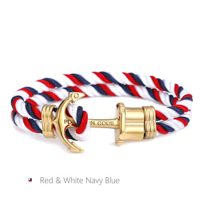 Pulsera de Ancla para Parejas - Cuerda Ajustable con Estilo Moderno - Image 26