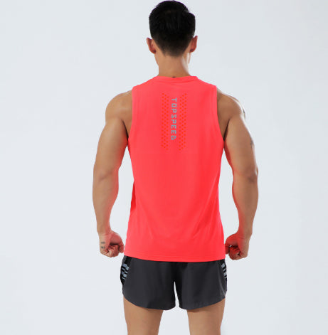 Camiseta Sin Mangas Elástica y Transpirable para Hombre Talla Grande - Image 15