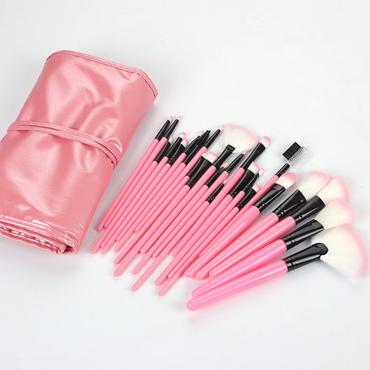Set de 24 Brochas de Maquillaje Profesional con Mango de Madera Natural - Image 7