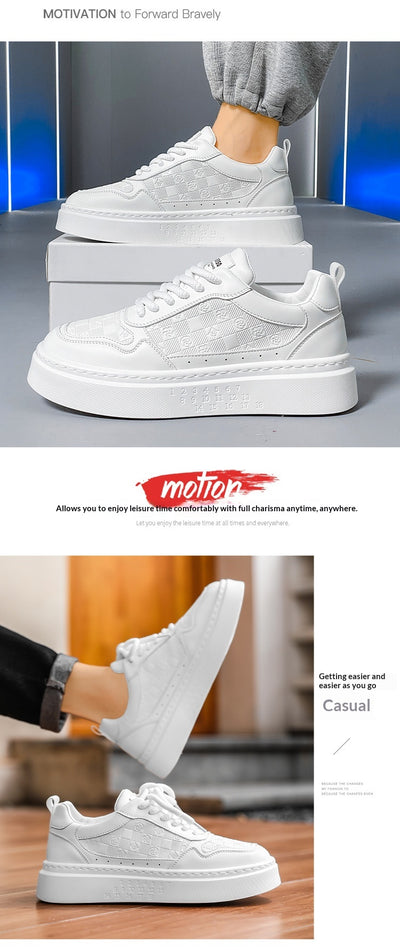 Tenis Blancos Casuales Elevadores de Altura para Hombre - Image 12