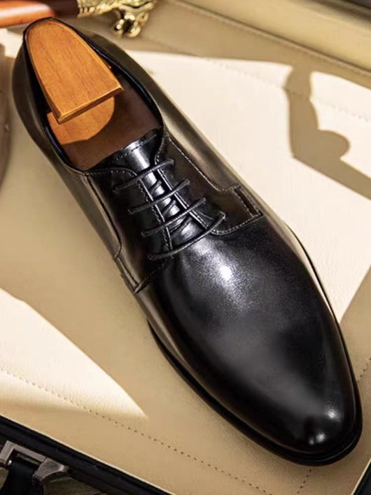 Zapatos de Cuero para Hombre Transpirables con Cordones y Acabado Artesanal - Image 12