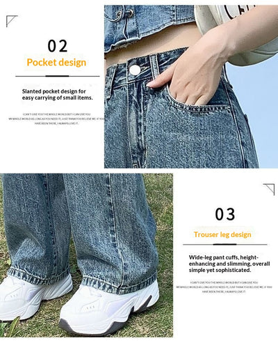 Pantalones Rectos Slim Largos al Piso Estilo Coreano Versátiles - Image 8