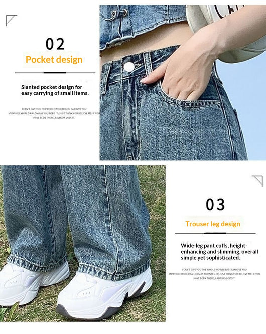 Pantalones Rectos Slim Largos al Piso Estilo Coreano Versátiles - Image 8