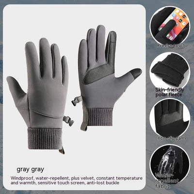 Guantes de Ciclismo Térmicos Acolchados Resistentes al Viento para Hombre - Image 10