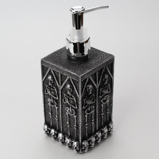 Dispensador de Desinfectante Calavera - Almacenamiento en Resina