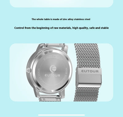 Reloj Deportivo de Acero Azul con Movimiento de Cuarzo - Image 15